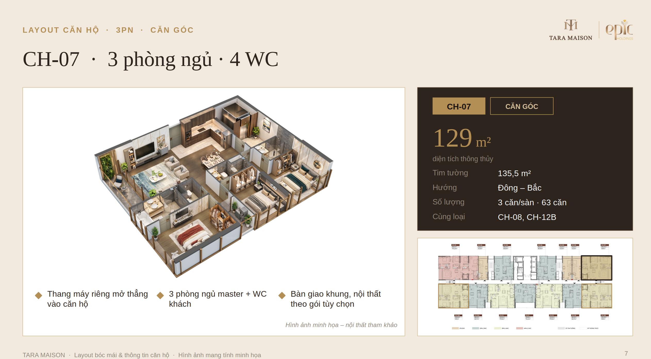 Gia đình có con nhỏ có nên chọn Tara Maison? Đánh giá không gian sống tại Mỹ Đình 10 Căn 3 phòng ngủ 129m2 Tara Maison